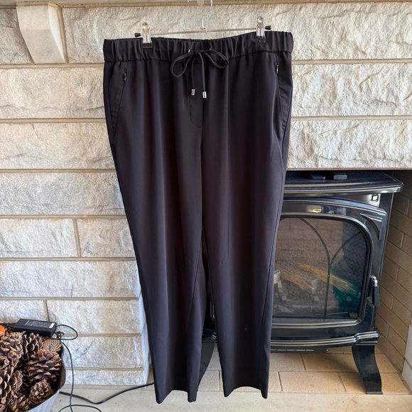 Chico's Pants - Chico's Elegant Black Drawstring Trousers Size 2 (Large 12)